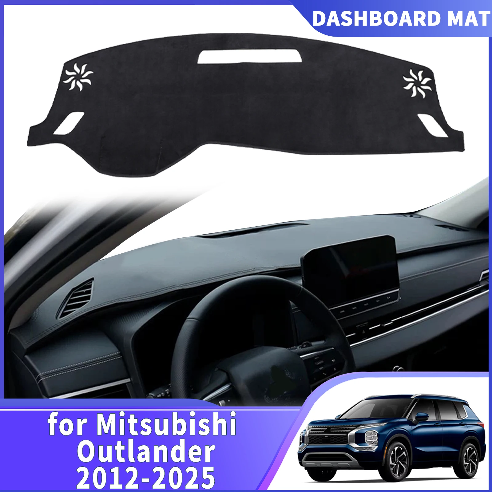 

fit for Mitsubishi Outlander 2022 2023-2025 PHEV Car Accessories Dashmat Dashboard Cover Pad DashMat Sunshade Protective Carpet