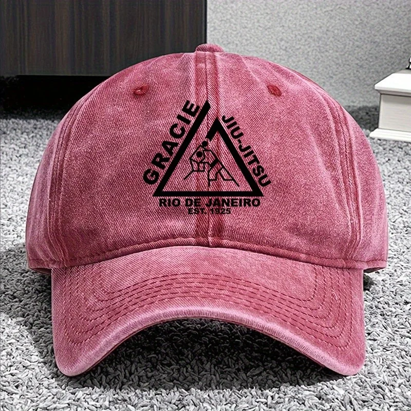 قبعة بيسبول Gracie Jiu Jitsu قبعة بيسبول على طراز Preppy للرجال والنساء متوافقة مع الصيد والسفر في الهواء الطلق