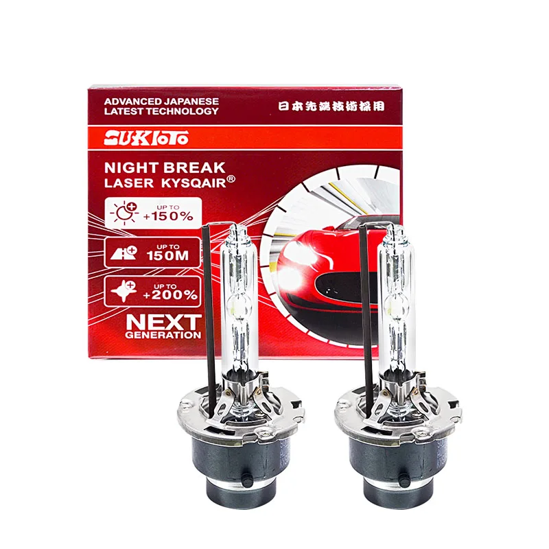 

2PCS SUKIOTO JAPAN HCDLT AUTHENTIC D2S XENON KYSQAIR VISION D4S HID Xenon Headlight Bulbs 3800LM Auto Headlamp D2S Car Light 12V
