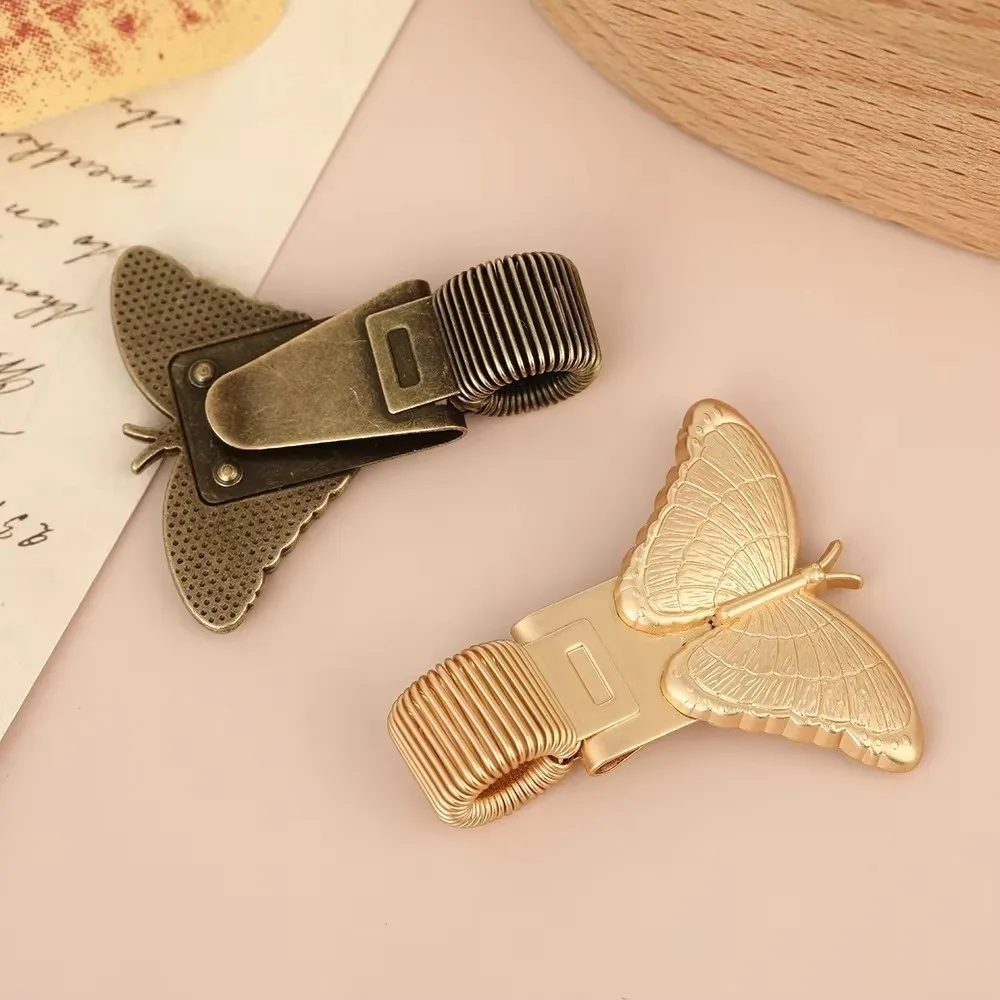 

Gifts Metal Pen Clip Decorative Pattern Rabbit/Butterfly Pattern Bookmark Clip Vintage Style Pen Holder Clip Office Supplies