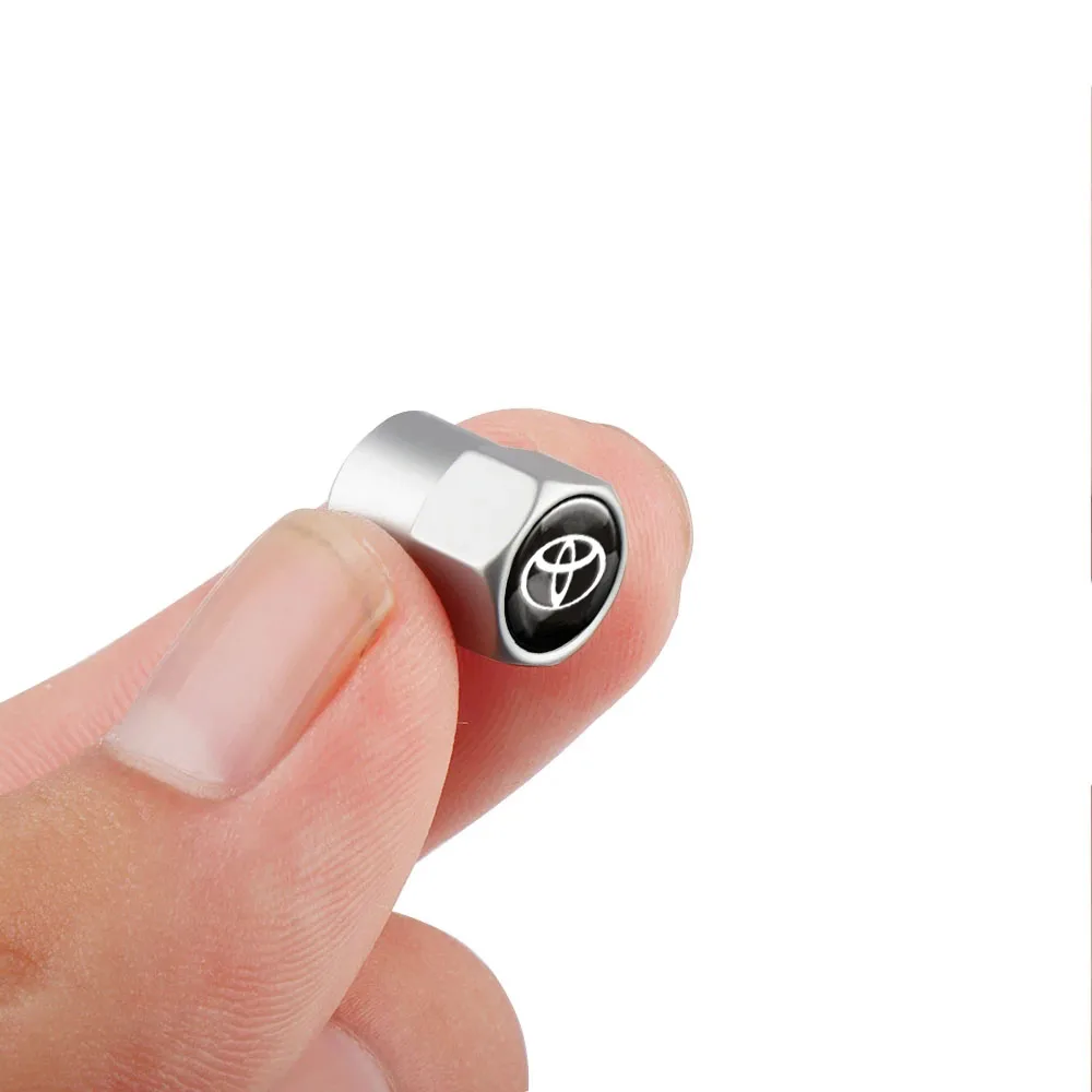 لتويوتا C-hr Rav4 يارس هايلكس أفينسيس بريوس أوريس كورولا الصليب الإطارات التوصيل 4 قطعة عجلة السيارة الإطارات صمام قبعات الهواء الجذعية اكسسوارات #5