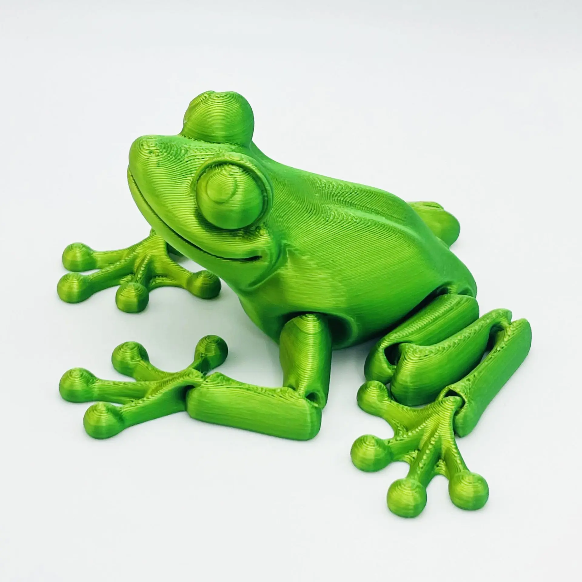 3D Printed Frog Joints Movable Creative Model Collection Toy Ornaments Hand-figure Animation Ornaments Deco Crafts Miniatures