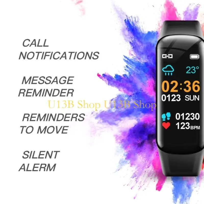 U13B Fitness Bluetooth-compatible for iOS-Android Phone with Step Counting
