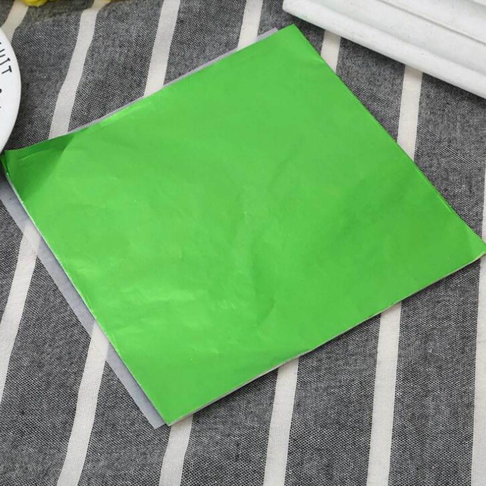 

9 Packs 100 Sheets Food Grade Aluminium Foil Paper Chocolate C y Wrapping Packaging Gifts Bull Kraft Office Supplies