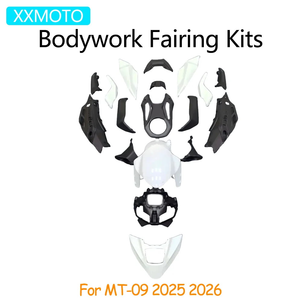 For YAMAHA MT09 2025 2026 Motorcycle Unpainted Plastics MT 09 Bodywork Fairing Kit MT-09 Cowl Panel Cover Accessories