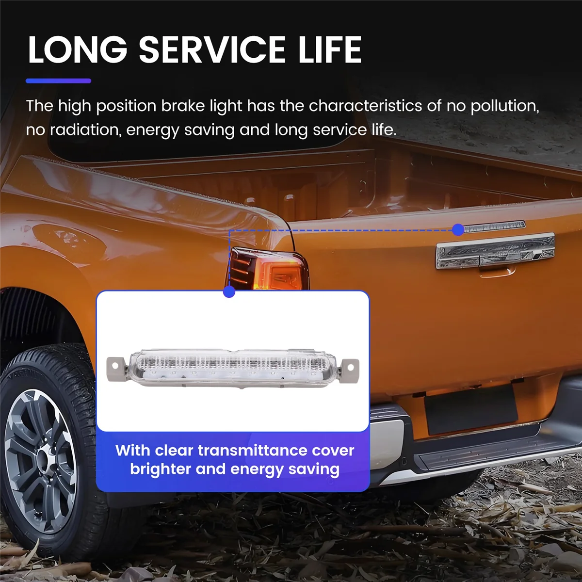 مصباح إيقاف جديد عالي التركيب Assy لميتسوبيشي بيك اب L200 تريتون 2015-2022 ضوء الفرامل الخلفي الثالث 8334A159