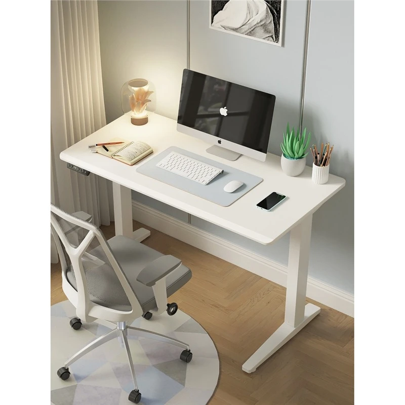 

Desk writing charging learning computer desk book electric table white lifting solid wood home