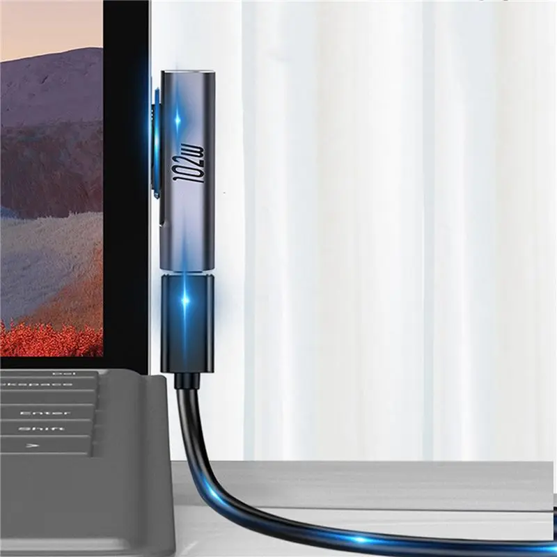 QWE-2X 102W USB C Type C PD Fast Charging Plug Converter For Surface Pro 3 4 5 6 7 8 Go For Surface Book 1 2 3