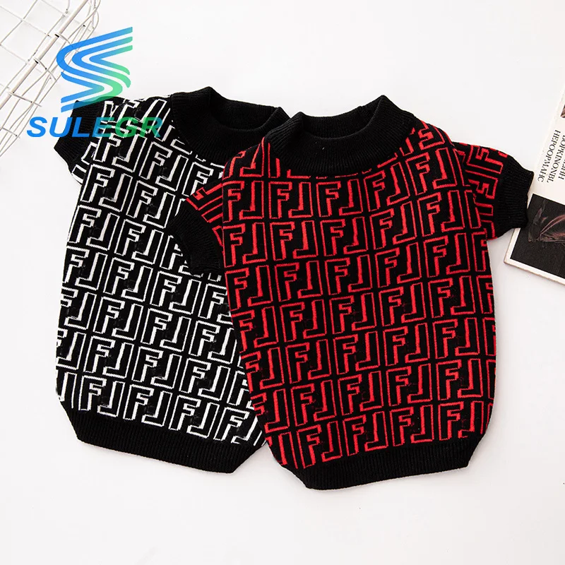 SULEGR Dog brand clothing luxurious New Style Suitable for Small and Medium sized Dog Pet Sweater Schnauzer Clothes New Year