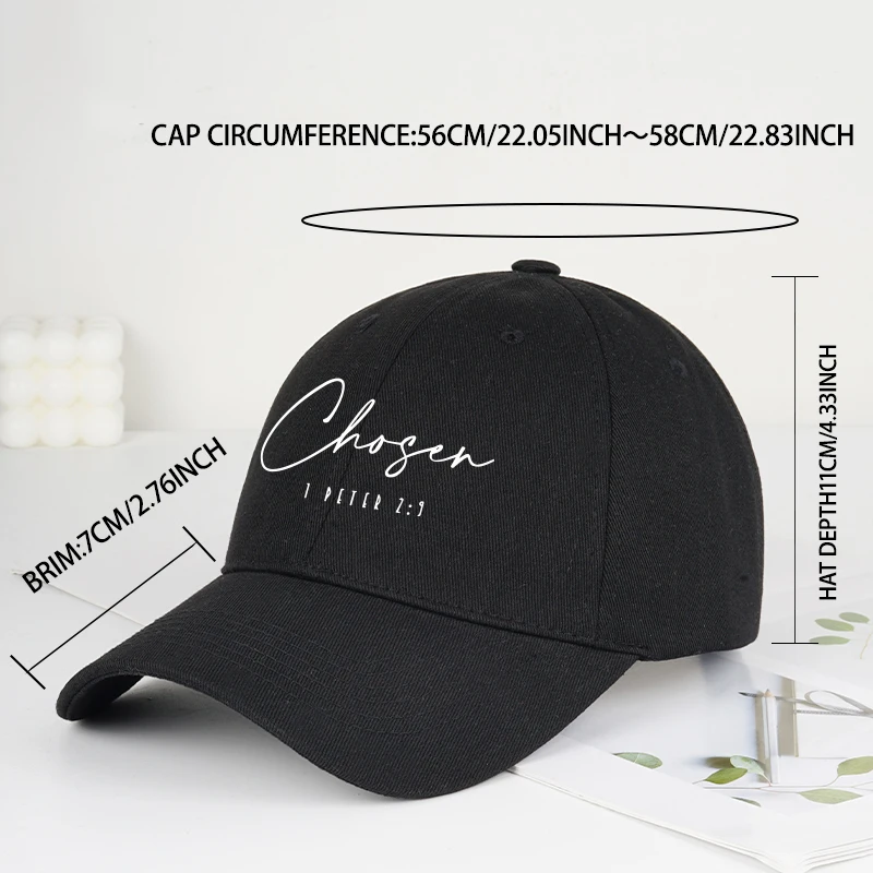 Fashion Chosen  Printed Soft-Peak Baseball Cap, Adjustable Curved-Peak Dad Cap, Perfect for Shopping, Camping, and Hiking