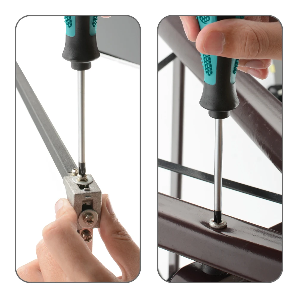 4PCS Multipurpose Handle Screwdrivers Set Electrician Insulated Security Repair Hand Tools Cross/Straight Type Screw Driver