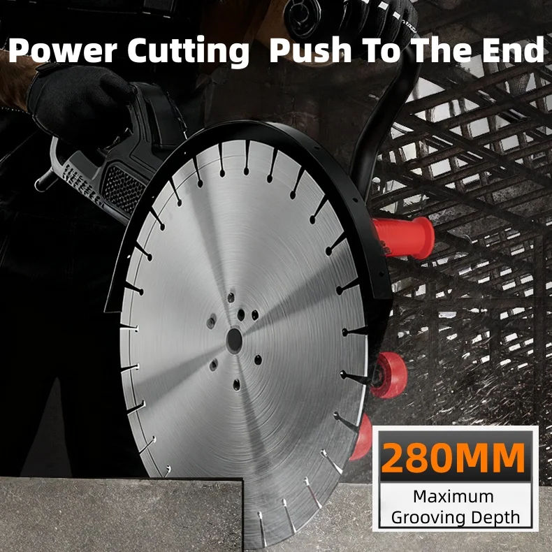 High Power 8900W Edge Cutting Machine Brushless Wall Grooving Machine Channel Cutter Slotting Ring Saw Machine