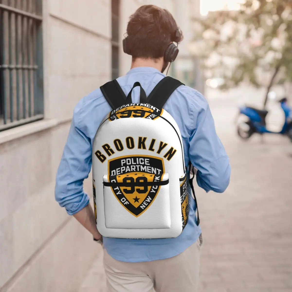 

Brooklyn Nine Nine - 99th Precinct Mug Backpack Boys Girls BookBag Children School Bag Laptop Shoulder Bags for Men Women