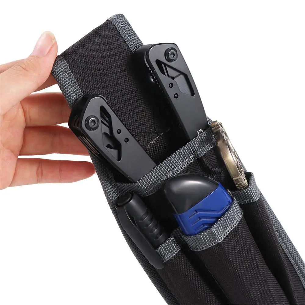Wear-resistant Tool Waist Bag Multilayer Storage Oxford Cloth Tool Belt Hanging Bag Thickened Electrician Tool Bag