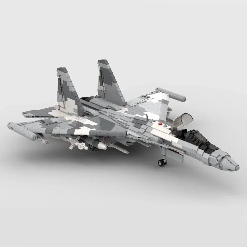 

Подробный Su-35 Flanker E 1:35 русский темно-синий истребитель реактивный кирпичи самолет оружие блоки военный самолет moc строительные ракеты moc