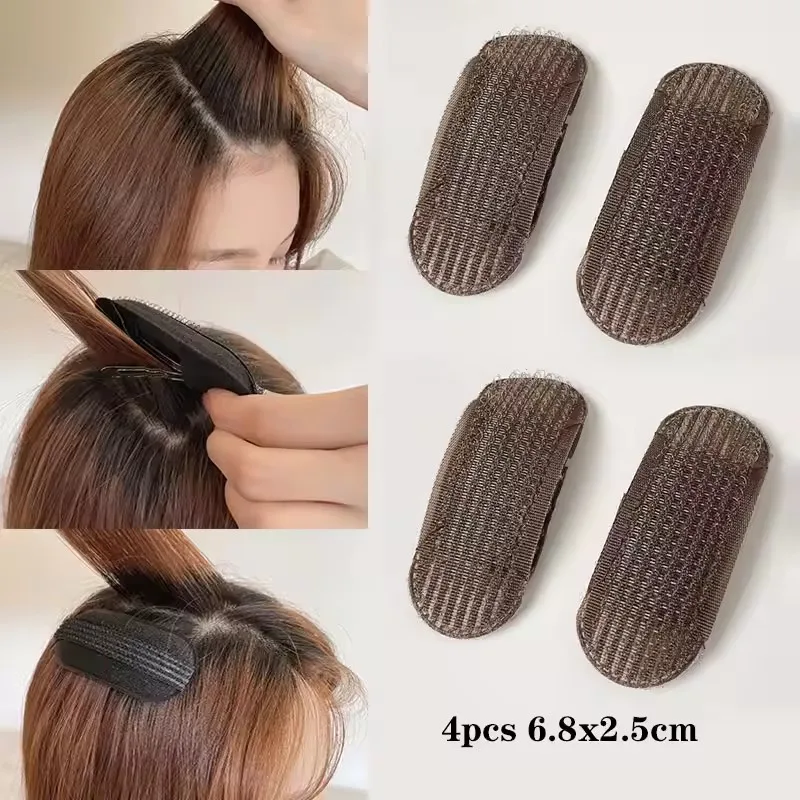 Bladerdeeg Haar Hoofdkussen Onzichtbare Pluizig Haar Pad Spons Clip Broodje Bump It Up Volume Haarbasis voor Vrouwen Meisjes Haarspeld Accessoire