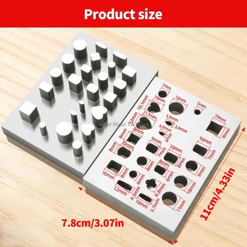 Efficient Jewelry Set with Round Square Flower and Heart Cutting Molds for Professional Crafting and Repair