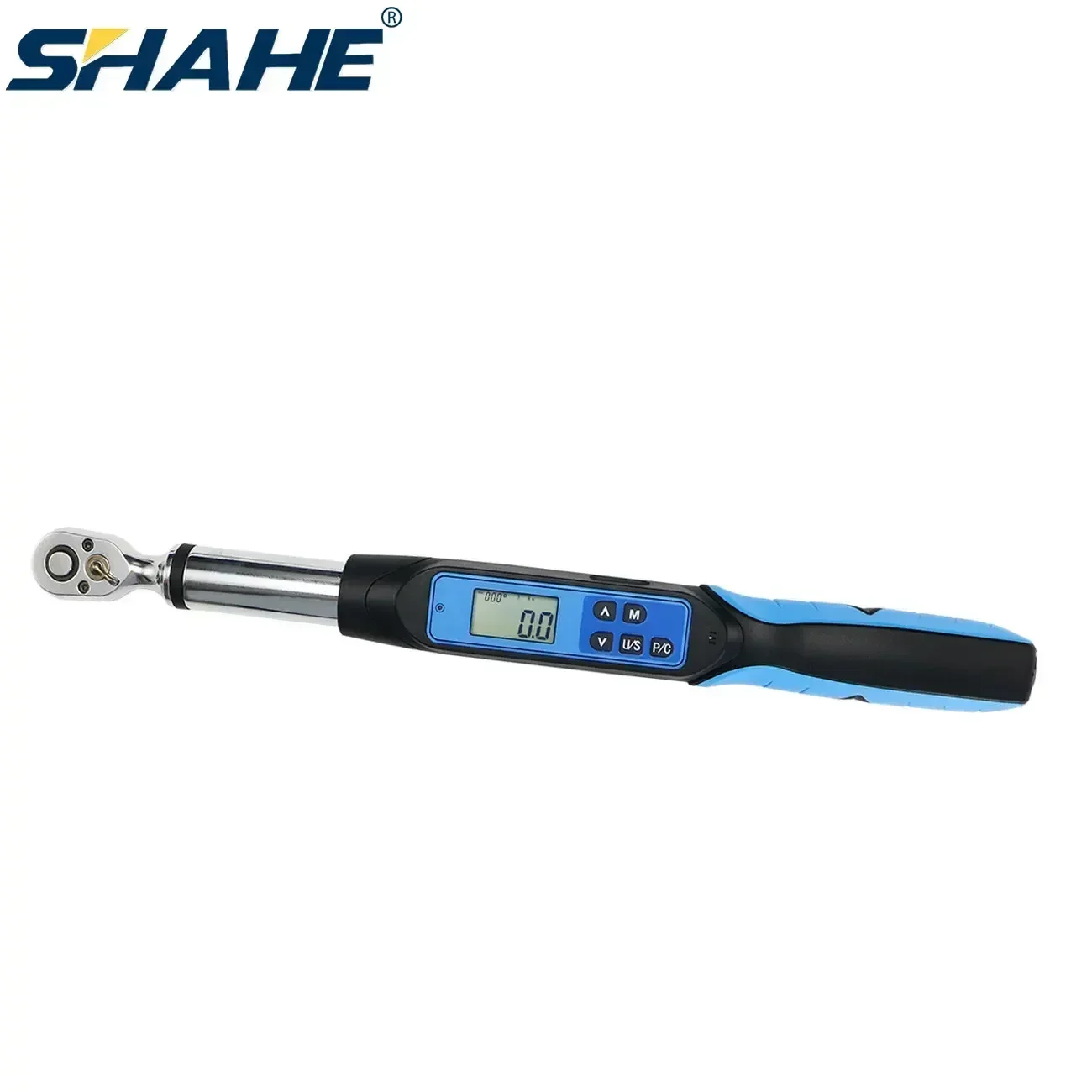 SHAHE 1/4''3/8''Digital Torque Wrench with Angle with Buzzer and LED Flash Angle Electronic Torque Wrench for Motorcycle, Car