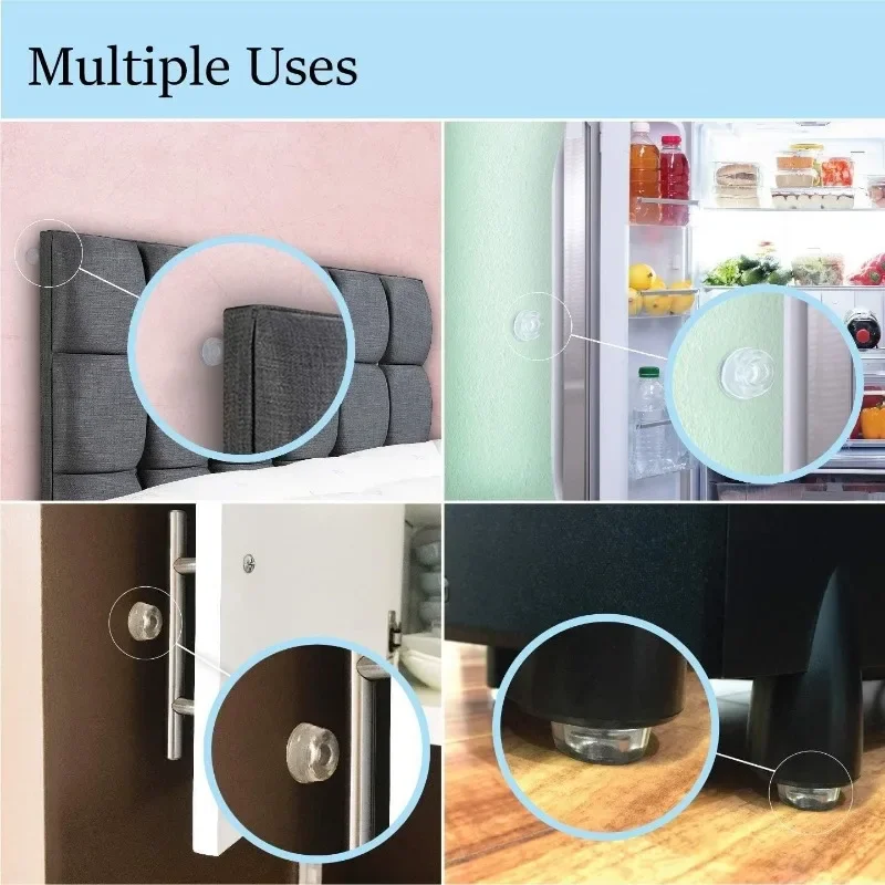 Self-Adhesive Door Stopper silicone handle protectors rubber damper buffer cabinet Bumpers Silencer Furniture Anti-collision Pad