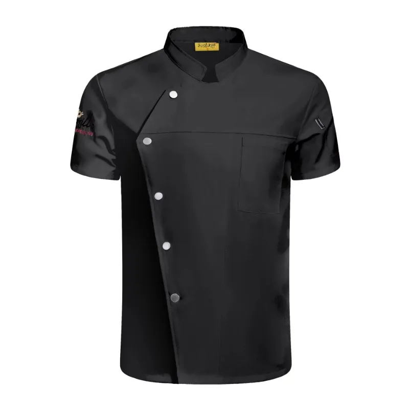 Abrigo de uniforme de Chef para hombre y mujer, chaqueta de cocinero de cocina, ropa de camarero de panadería y restaurante