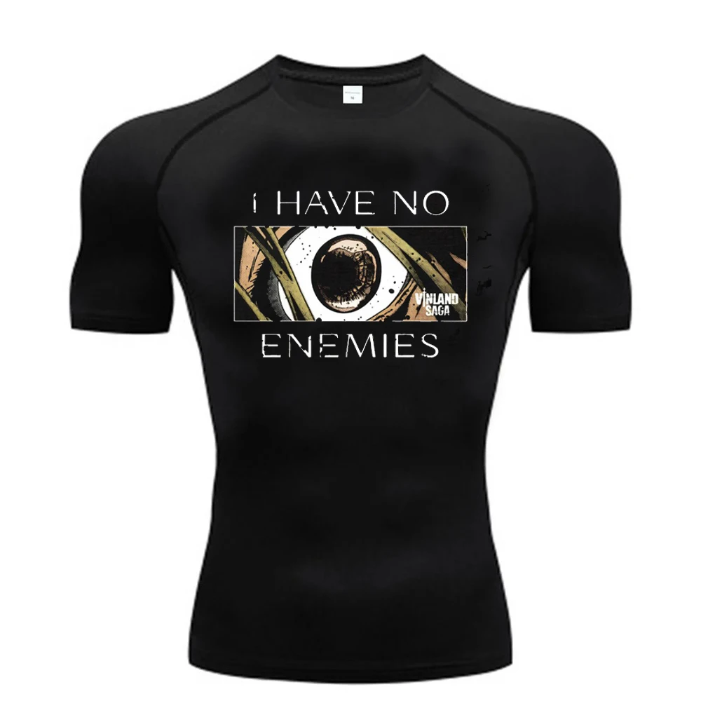 Vinland Saga shirt compression shirt Quick-Dry streetwear emo 2000s aesthetic Retro dollette baddie manga
