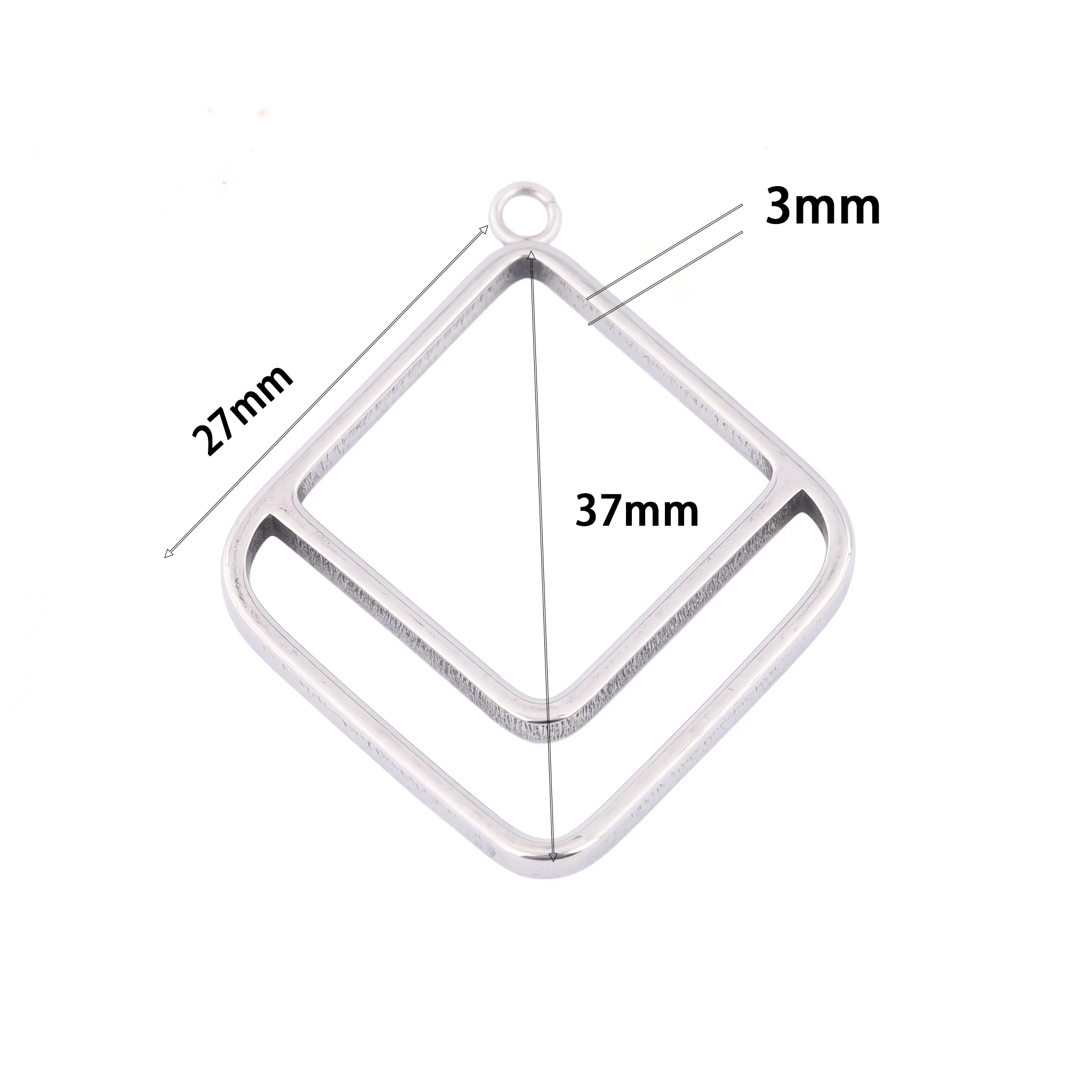 10개입 사각 삼각형 3mm 두께 오픈백 베젤 펜던트 - Jewelry Making Resin 리뷰 및 가격