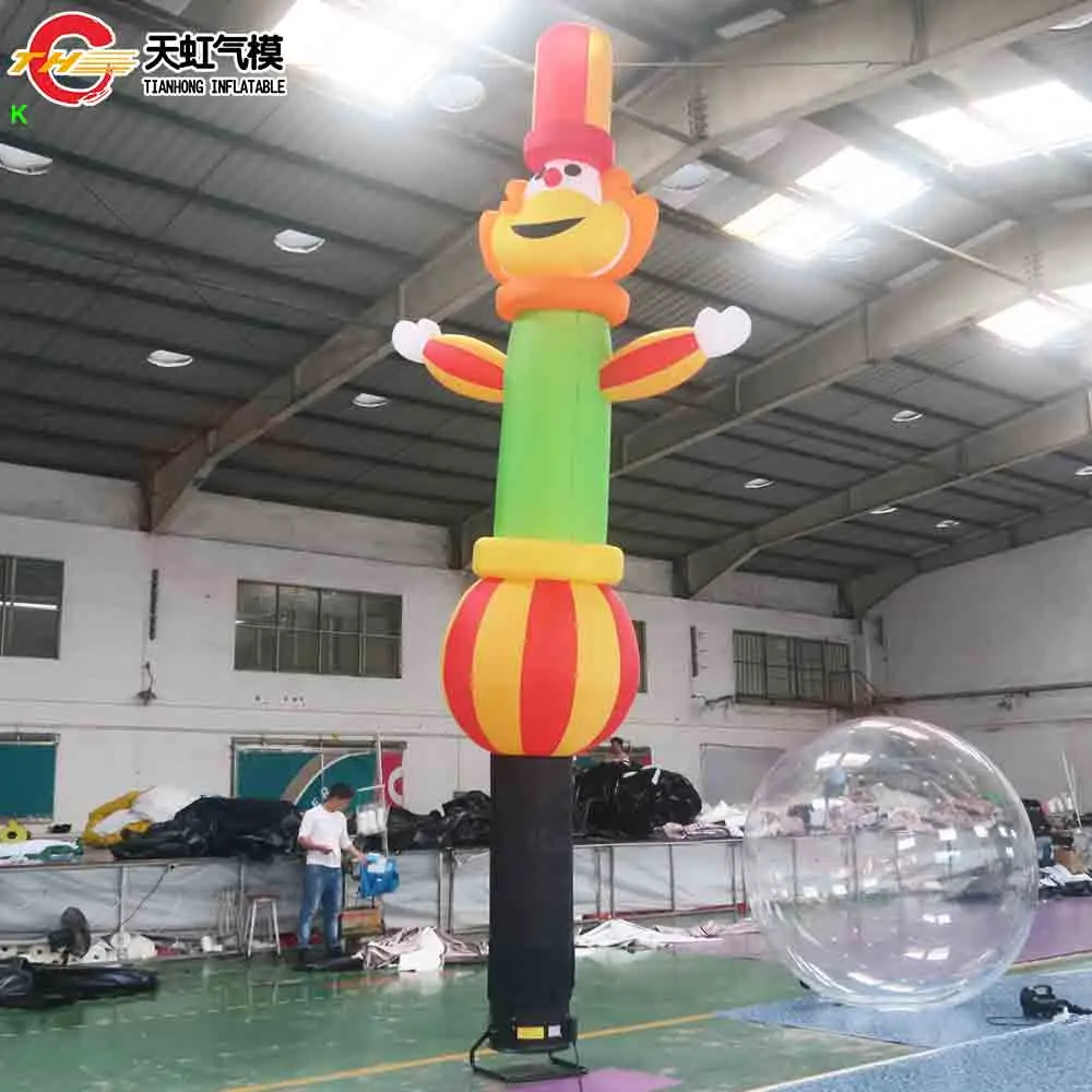 Envío rápido 4m/5m/6m bailarina de payaso gigante publicidad comercial bailarina de aire bailarinas del cielo con soplador