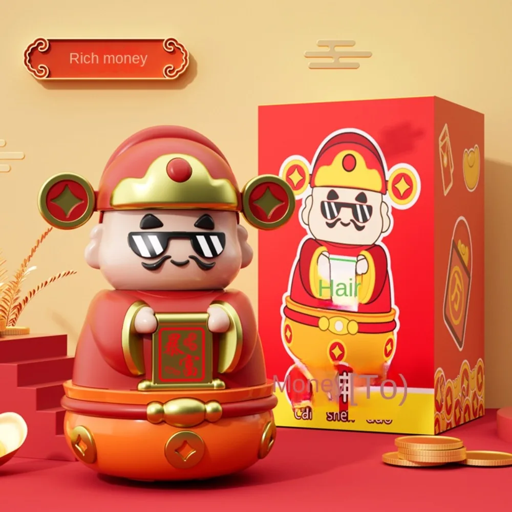 Savings Tank The God of Wealth Piggy Bank Decorative Openable Chinese God Ornaments Cartoon Good Symbolism Cartoon Money Boxes