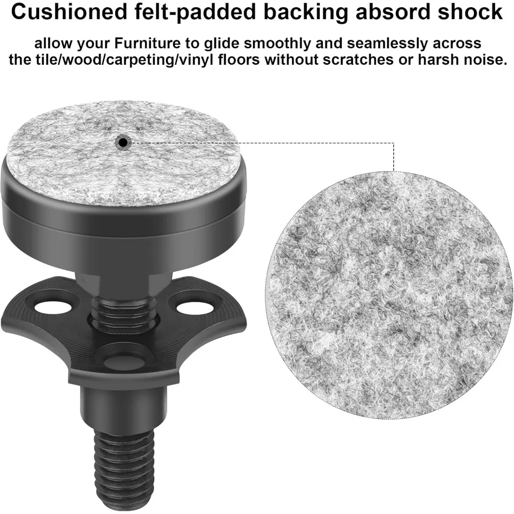 Piedini livellanti regolabili Livellatori per mobili Piedini da tavolo Livellatori per gambe resistenti per armadi Tavoli da divano Sedie,Supporto 13
