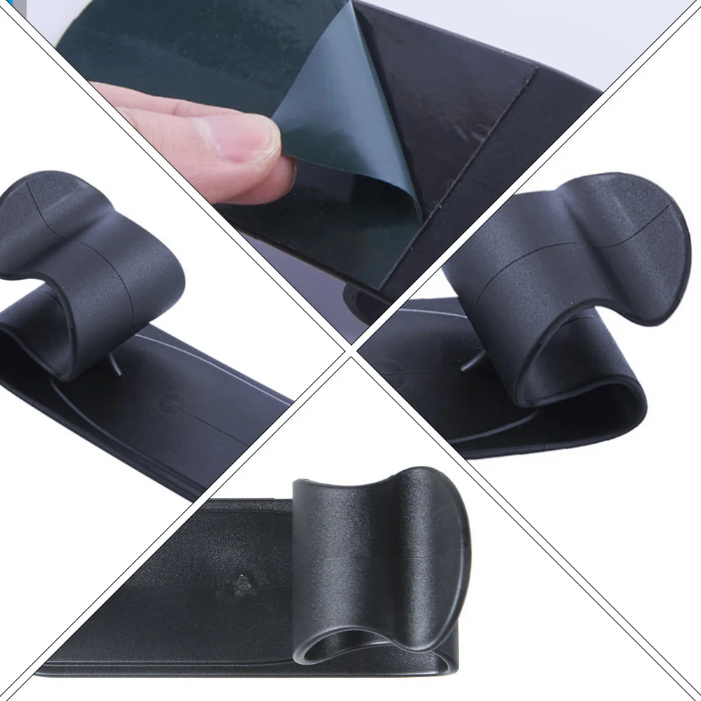 

3pcs Car Umbrella Fastener Holder Premium Pp Plastic Self Adhesive Mount For Trunk Storage Organizer Car Umbrella Hanger Clip