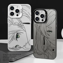 Hot Japan Anime Comics Frieren Phone Case For iPhone 16 15 14 13 12 11 Pro Max X XR XSMAX 8 7 Plus Candy Shockproof Back Cover