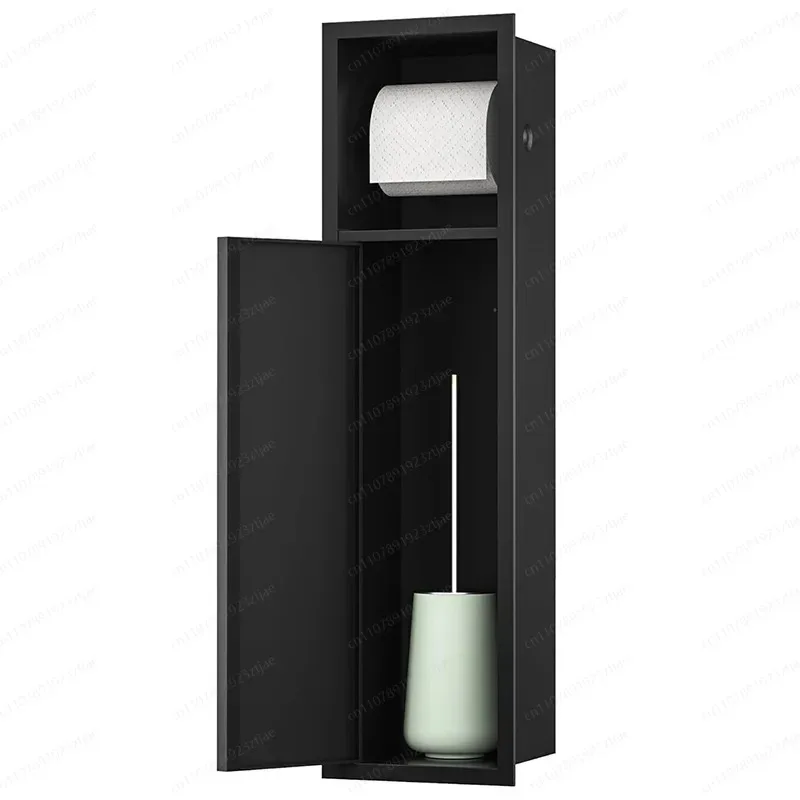 Stainless Steel Niche Bathroom Embedded Niche Toilet Brush Wall-Mounted Multi-color
