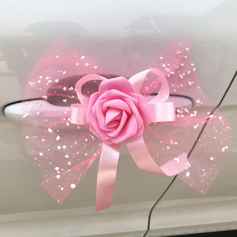 

Дверные ручки, красивые товары для свадьбы, вечеринки, фестиваля, 1 шт., украшения для зеркала заднего вида на свадьбу, украшение для автомобиля, цветок