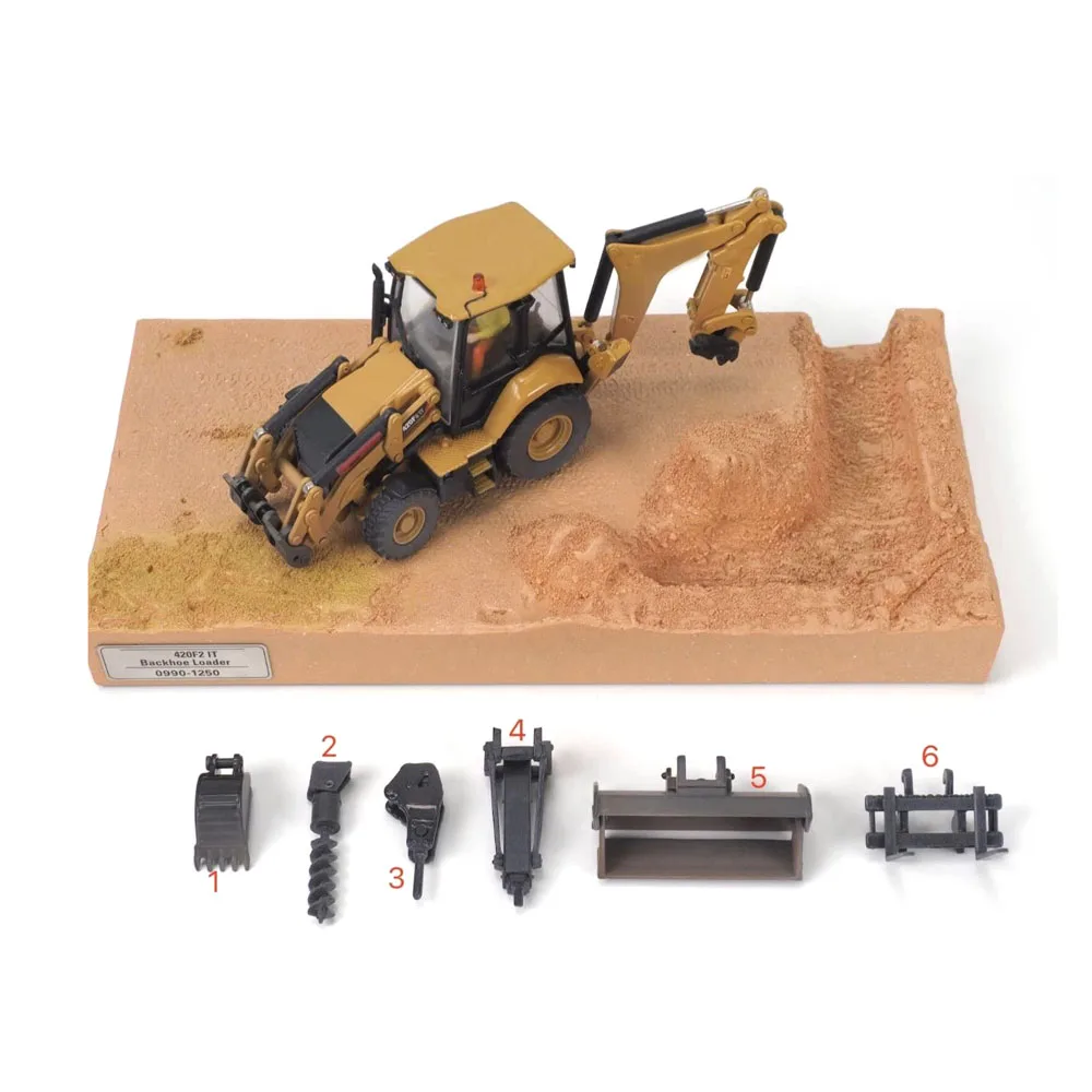

2 Color! 1/50 Scale 420F2 IT Weathered Backhoe Loader 770 Off Highway Truck Toy Gift Engineering Vehicle Model DM 85755