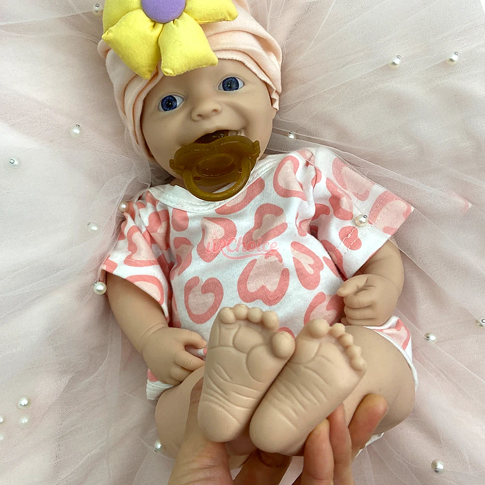 الخرف العلاجي 42 سم دمية السيليكون إعادة الولادة اليدوية الناعمة الحية مقاومة للماء طفلة السيليكون لمرضى الزهايمر