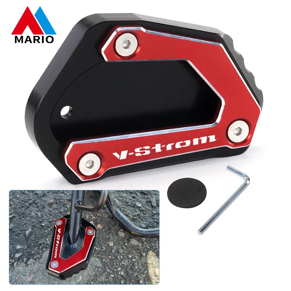 

For SUZUKI V-STROM 650/XT VSTROM 650 DL650 DL 2004-2022 Motorcycle CNC Kickstand Foot Side Stand Extension Pad Support Plate