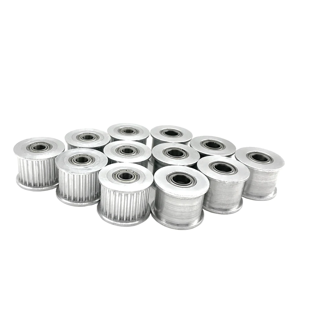 HTD 3M Timing Pulley 32T 35T 36T 40T 50T 60 Teeth hole 4~15mm With Bearing Tensioning Wheel Width 6/10/15mm 3D Printer Parts