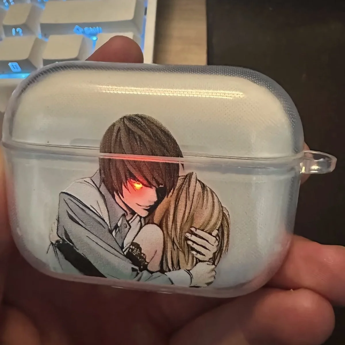 Coque transparente en TPU souple Anime Night God Perspective Light pour Airpods Pro 2 1 3, Housse en silicone pour Air Pods 4 1/2/3