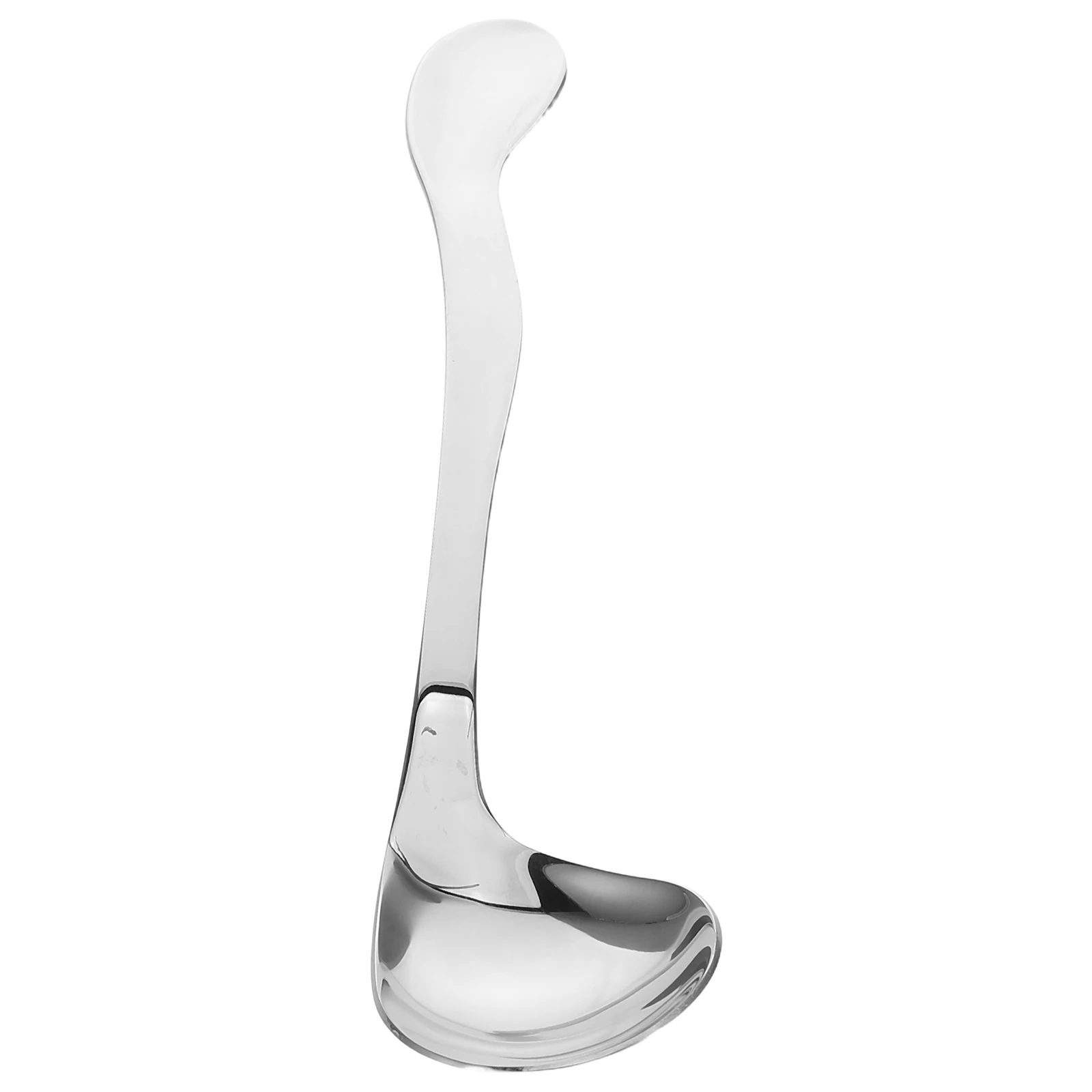 

Elderly Adaptive Long Handle Curved Design Deep Scoop Feeding Supplies Curved Handle Spoon Kitchen Bar Utensils