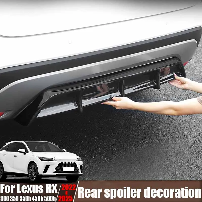 Задний бампер, модификация задней губы, спойлер, аксессуары для наружного украшения автомобиля для Lexus RX 300 350 350h 450h 500h 2022-2025