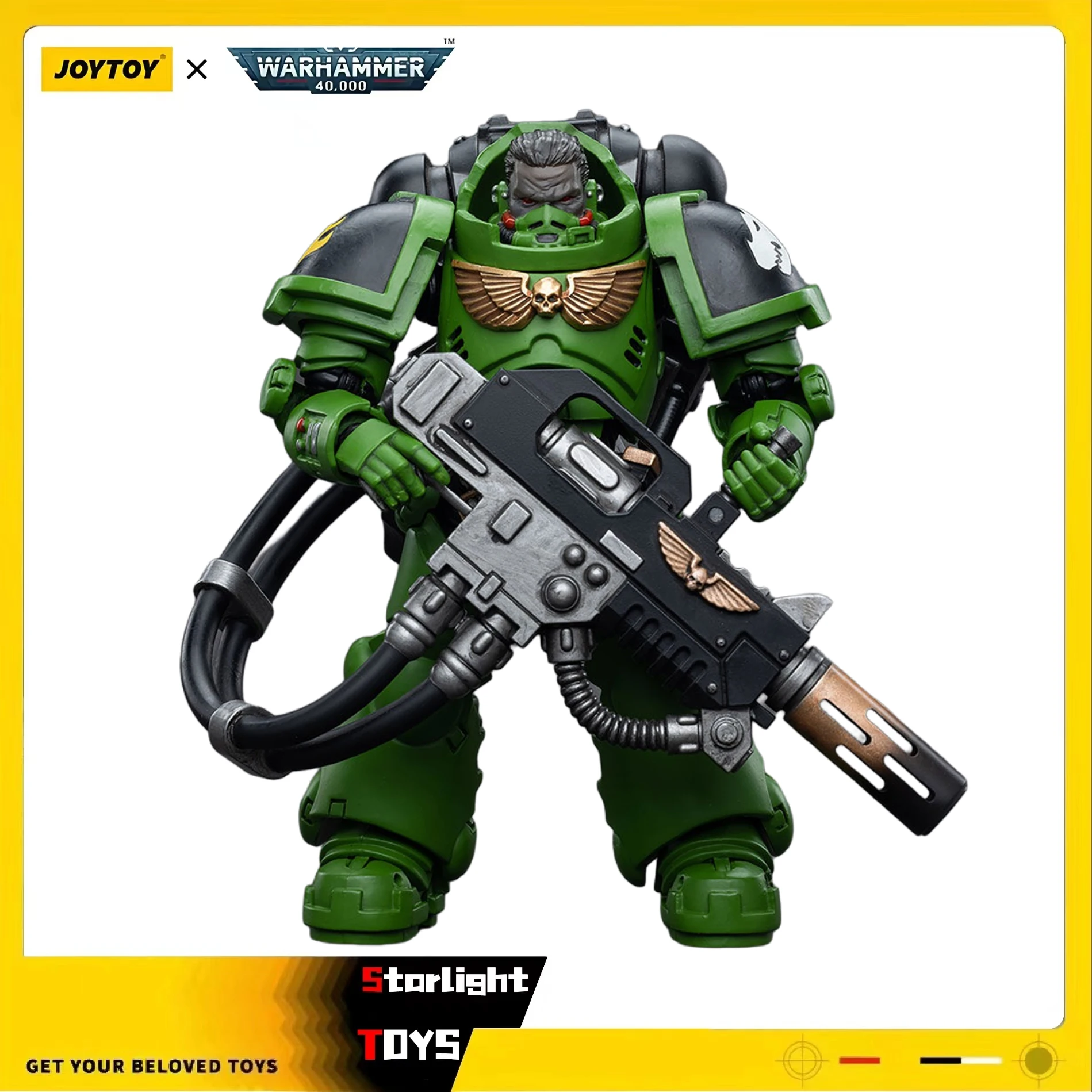 

JOYTOY Warhammer 40K Salamanders Eradicators Brother T'Kren 1/18 Action Figure Model Toy