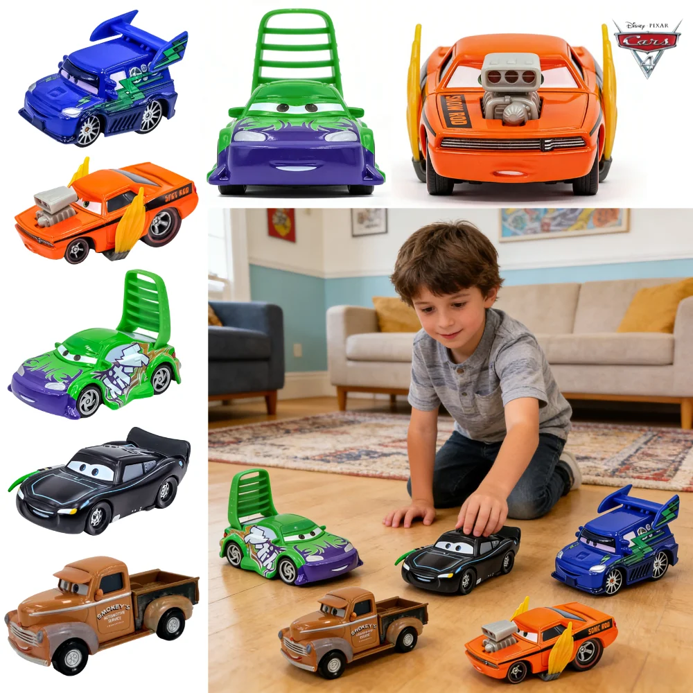 

Несравненная модель! Детские игрушки-машинки Disney Pixar Cars 4: Молния МакКуин и Спидстеры, металлические модели гоночных машинок в масштабе 1:55, подарки на день рождения для мальчиков.