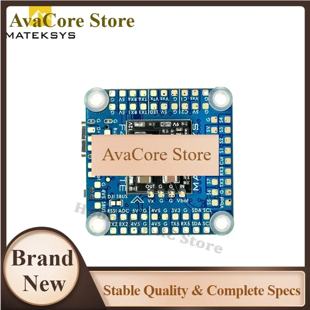 AvaCoreMATEK F405-HDTE F4 Flight Controller STM32F405 Dual BEC OSD Blackbox 3-12S LiPo 30x30mm Replace F722-HD For FPV Drone
