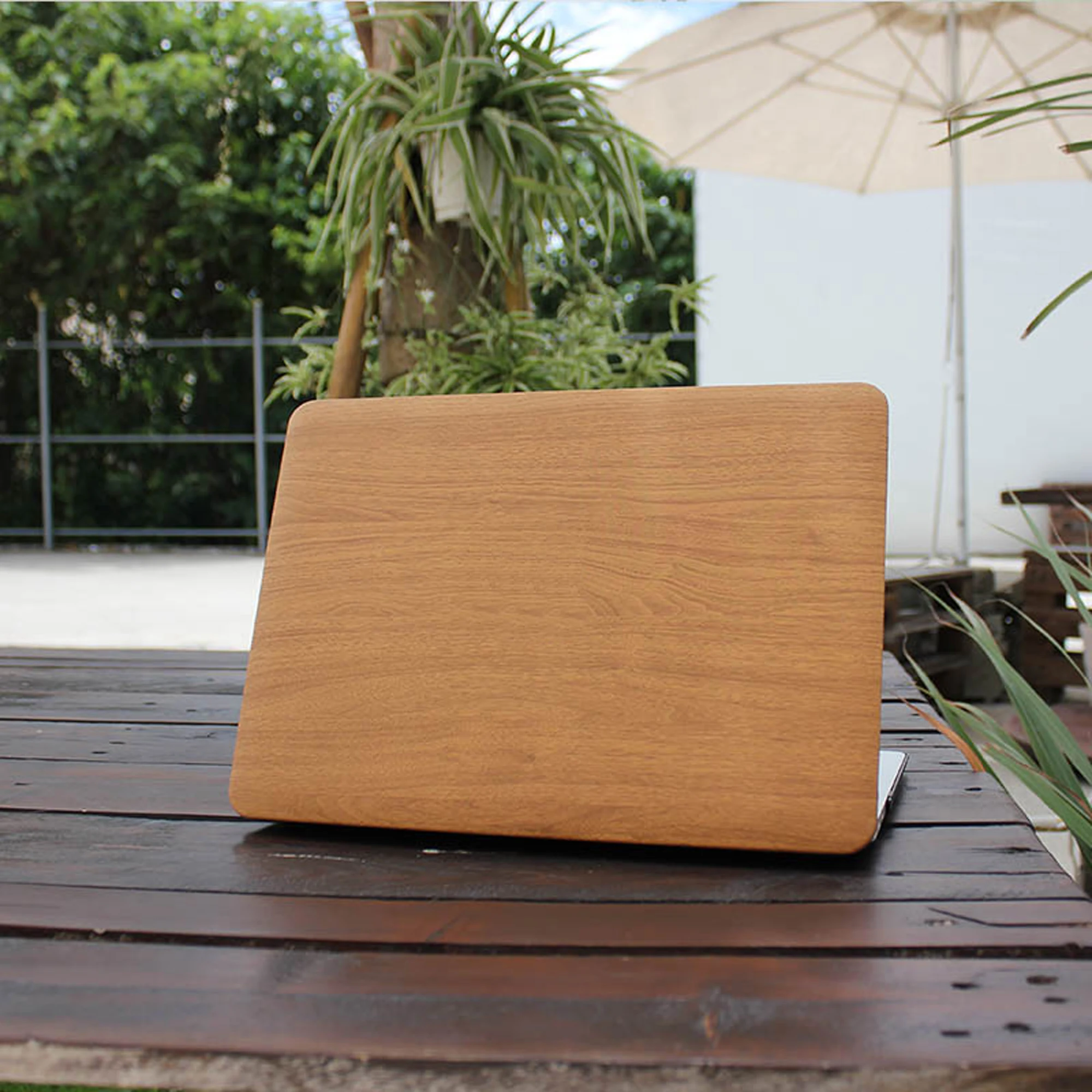 Luxury Wood Grain MacBook Case, Natural Laptop Case for MacBook Air 13 Macbook Pro 13 16 14 A2442 15 A1990 With Cutting Out Logo