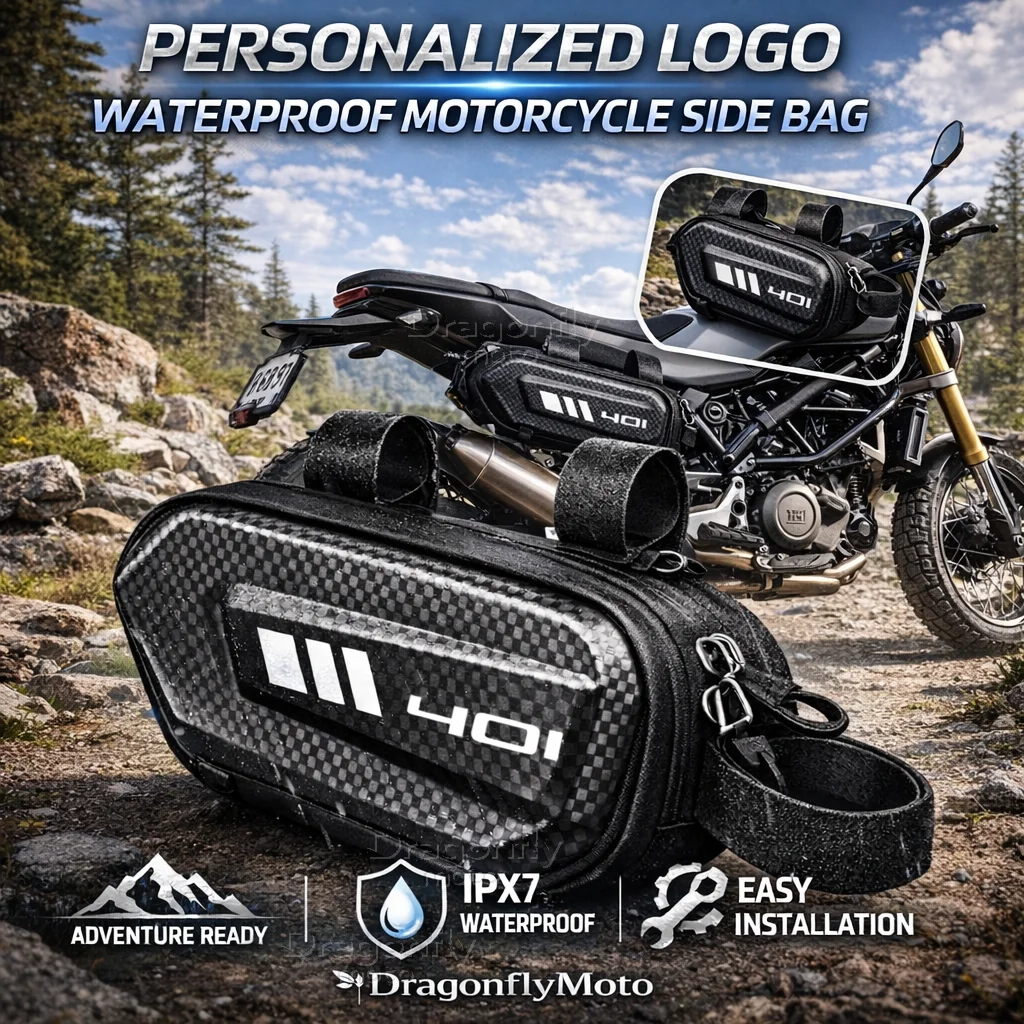 

Для мотоциклов Husqvarna Svartpilen 401 Vitpilen 401: Боковая сумка с индивидуальным логотипом, водонепроницаемая, жесткий корпус, кофр-седельная сумка