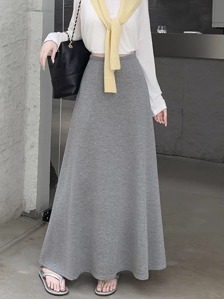 

2025 New Flowly A-Line Skirt For Women Lightweight Early Autumn Maxi Skirts, Slimming & Hip-Hiding for Pear Shapes