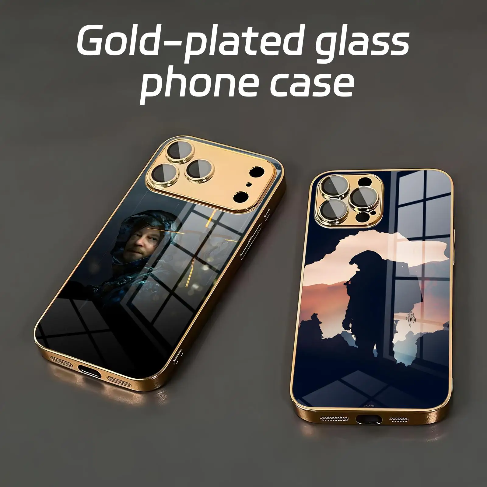 Coque de téléphone HOT GAME Death Stranding pour iPhone 17 16 16e 15 14 13 12 Plus Mini Pro Max, coque de téléphone en verre électroplaqué