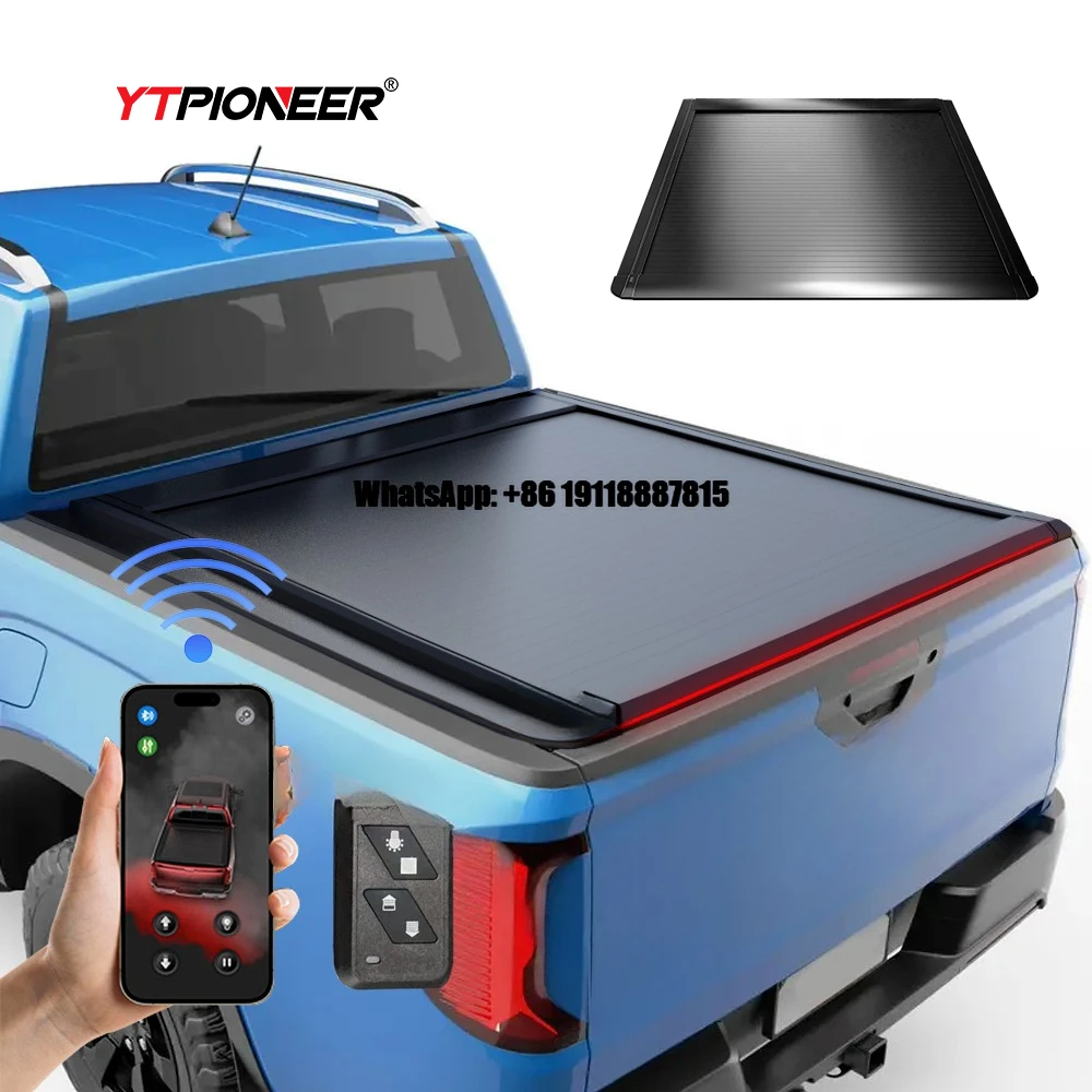 

2024 Amarok Electric Retractable Roller Shutter Aluminum Hard Roll Bed Cargo Box Tonneau Cover for Pickup Truck Roll Operation