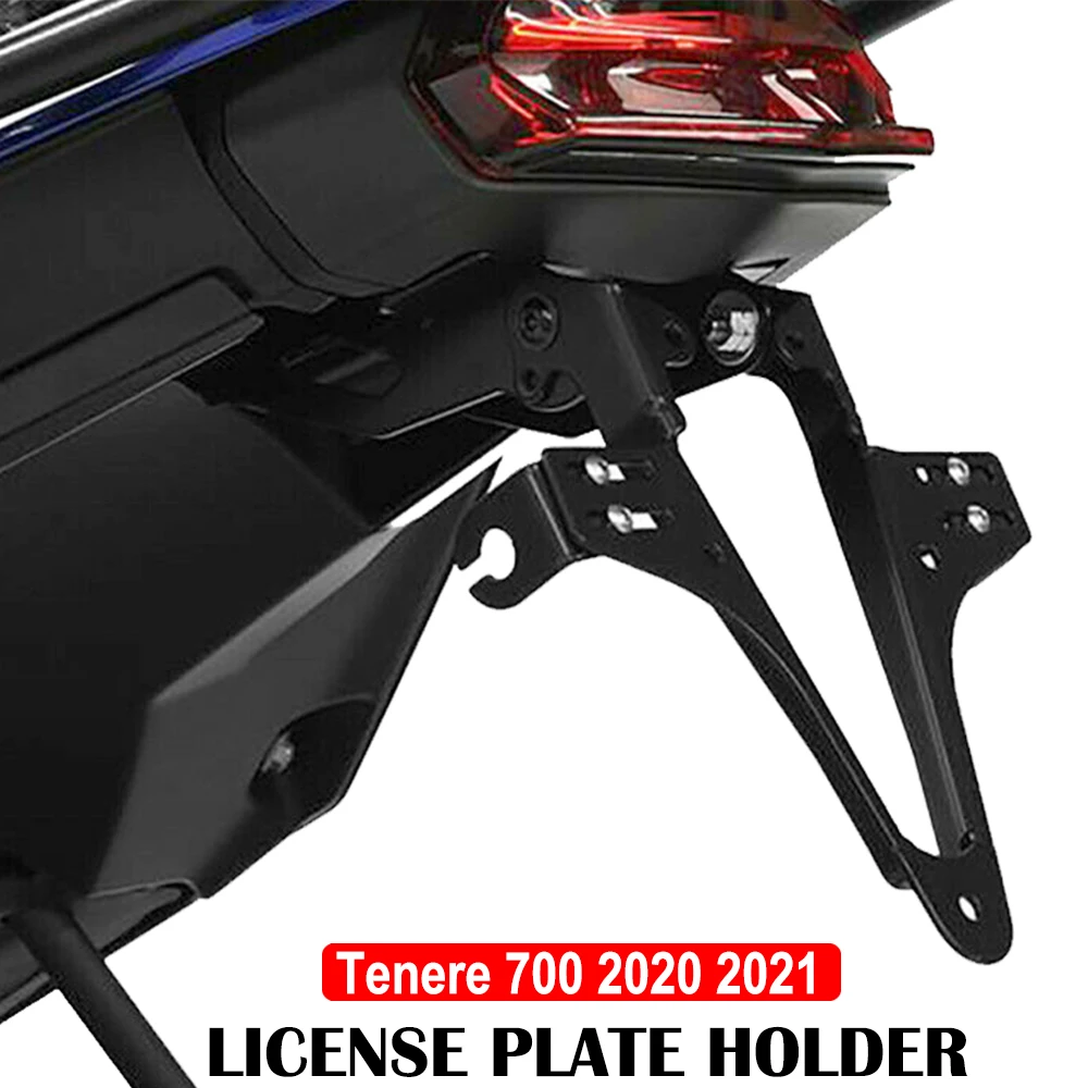 

2021 2020 NEW Motorcycle Parts For Yamaha Tenere 700 Tenere700 License Number Plate Holder Mount Bracket License Plate Holder