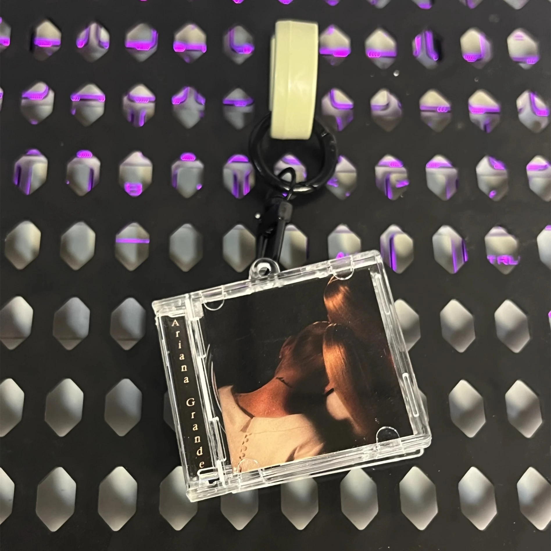 Classic Ariana Grande MINI Music CD NFC Keychain Joji Key ring Play Songs Adele Album DIY Pendant Post Malone Cosplay Necklace